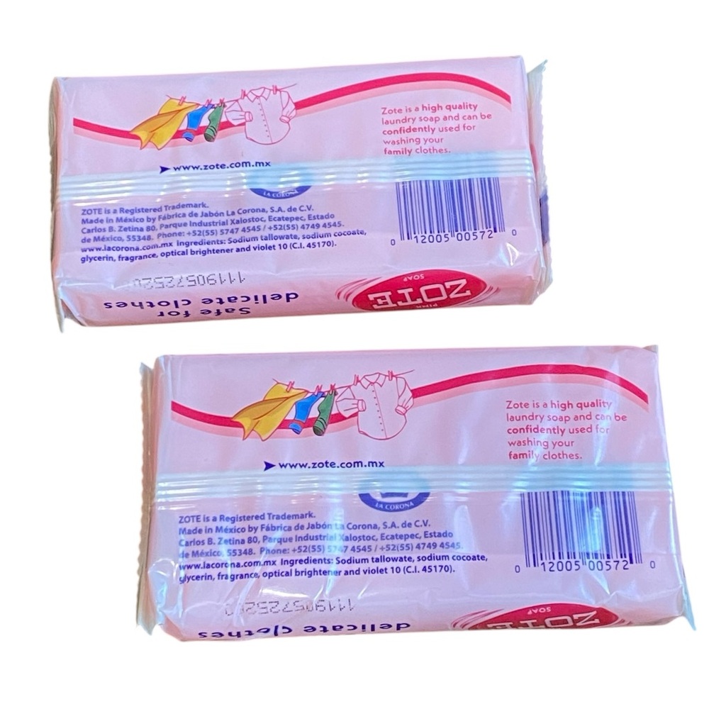 Zote Soap (2) 7.0 oz Bars - pink - Picture 2 of 2